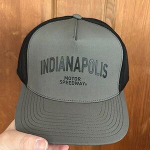 Gray and Black Trucker Hat with Snapback Closure